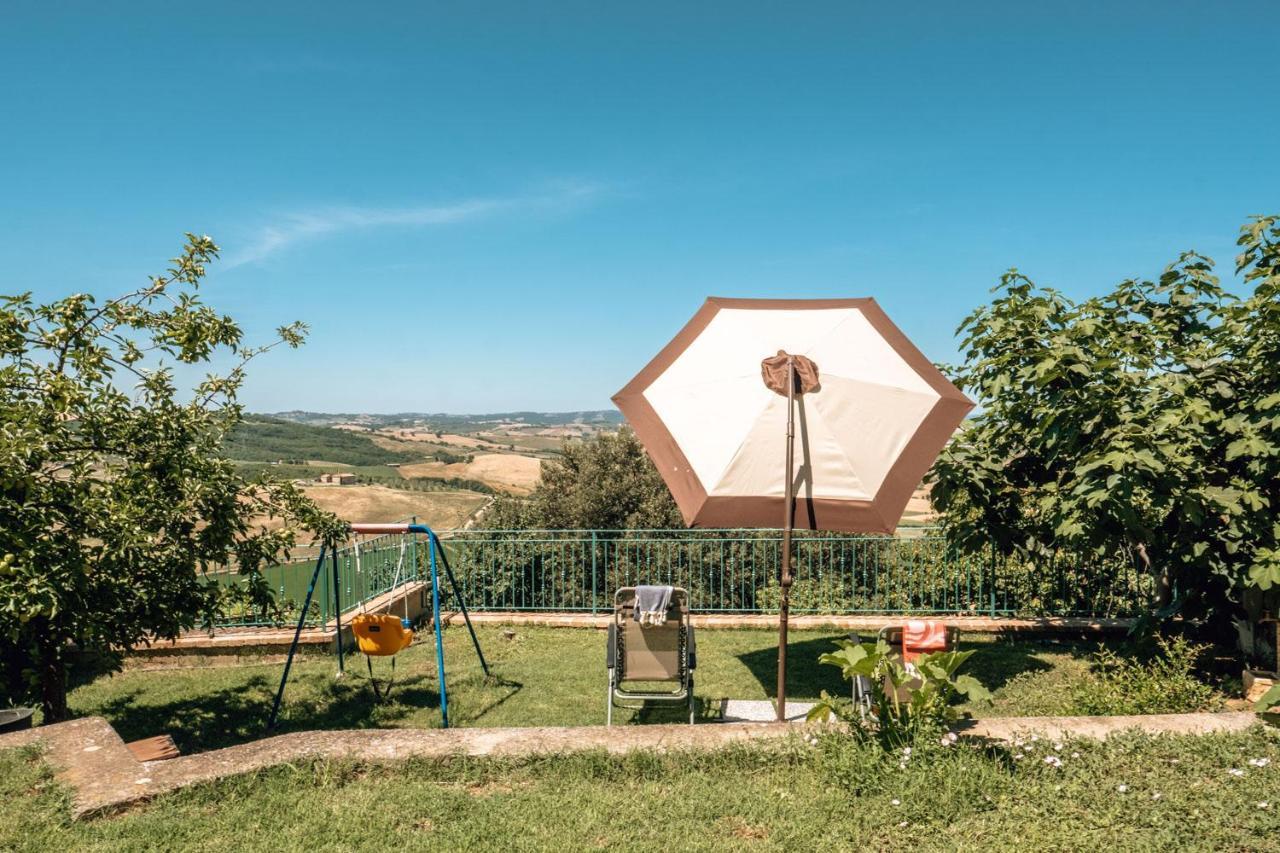 Little Val D'Orcia Apartment Montenero d'Orcia Bagian luar foto